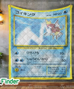 Magikarp Pokemon Trading Card Quilt Blanket 1
