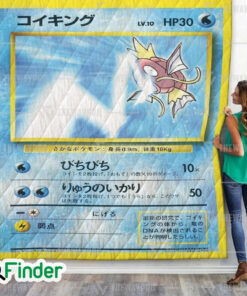Magikarp Pokemon Trading Card Quilt Blanket