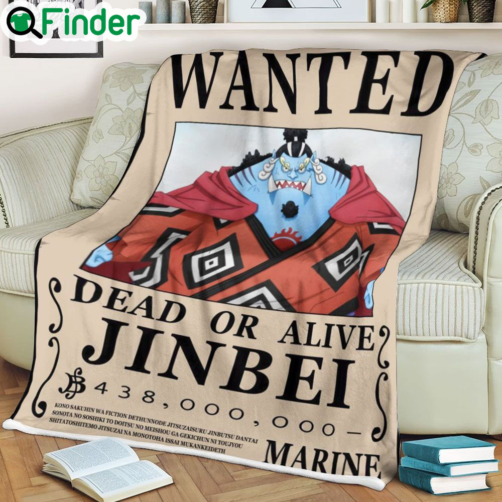One piece Jinbei Wanted soft blanket One piece Jinbei Wanted soft blanket