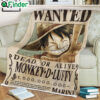 One piece Monkey D Luffy wanted soft blanket