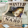 One piece Sabo 27S Wanted soft blanket