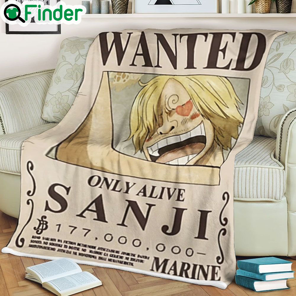 One piece Sanji Only Alive wanted soft blanket One piece Sanji Only Alive wanted soft blanket