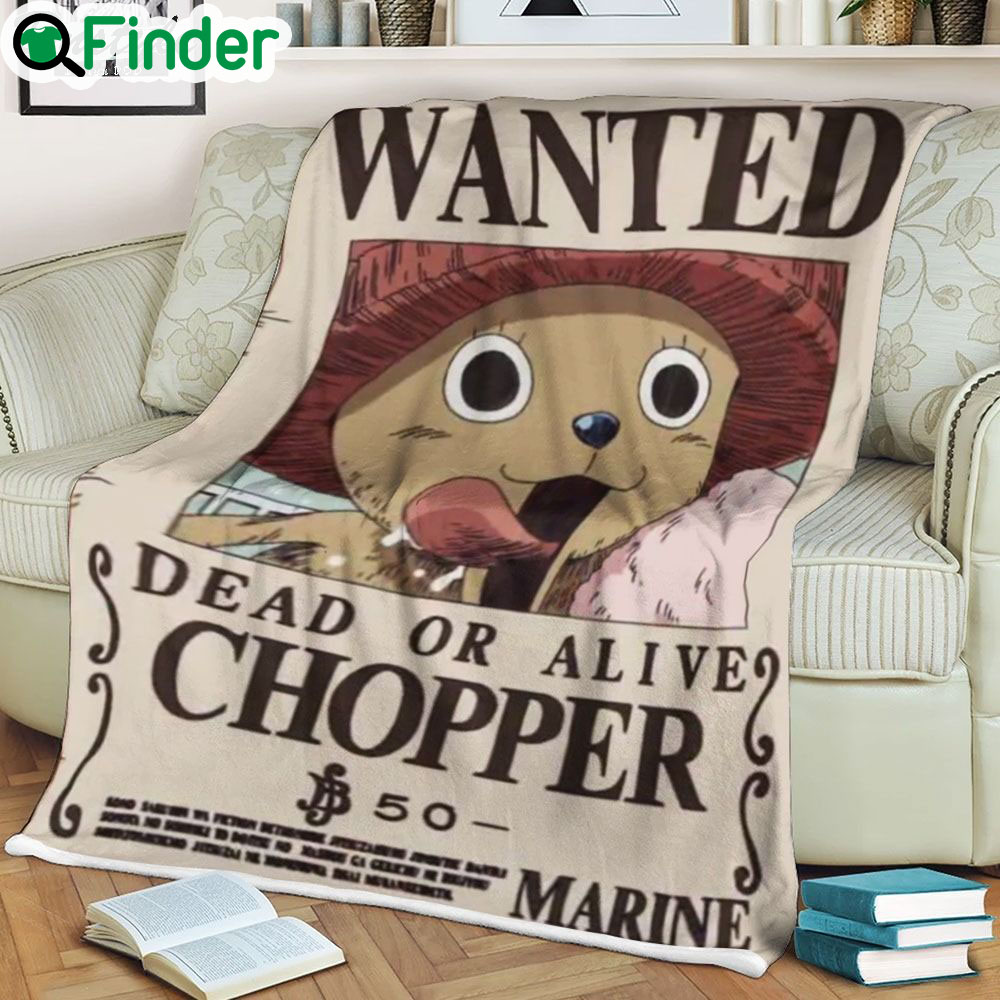 One piece Tony Tony Chopper 27S Wanted soft blanket One piece Tony Tony Chopper 27S Wanted soft blanket