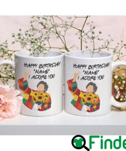 Personalized Happy Birthday I ADore You Funny Coffee Mug 2