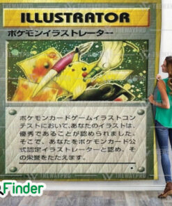 Pikachu Pokemon ILLUSTRATOR Card Quilt Blanket