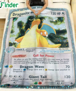Pokemon Dragonite EX fleece blanket