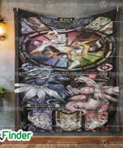 Sinnoh Legendaries Pokemon Quilt Blanket 1