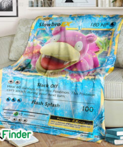Slowbro EX Pokemon Trading Card Fleece Blanket