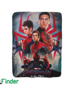 Spiderman Tom Holland Tobey Maguire Andrew Garfield Fleece Blanket