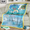 Squirtle Pokemon Trading Card Fleece Blanket