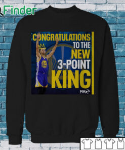 Sweatshirt 2974 times legendary Stephen Curry New owner of NBA three point record T shirt