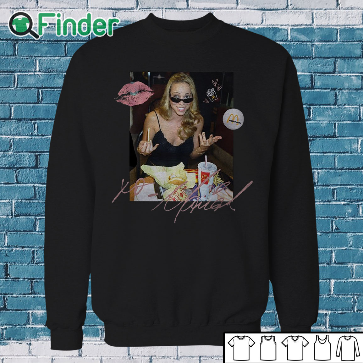 Sweatshirt Mariah Carey Mcdonalds T shirt Sweatshirt Mariah Carey Mcdonalds T shirt