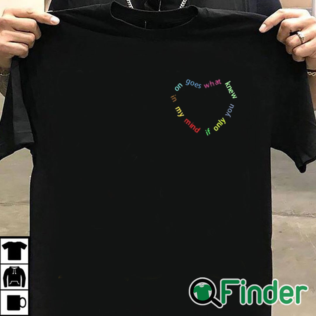 T shirt black If only you knew what goes on in my mind T shirt 1 T shirt black If only you knew what goes on in my mind T shirt 1