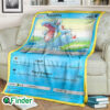 Totodile Pokemon Trading Card Fleece Blanket