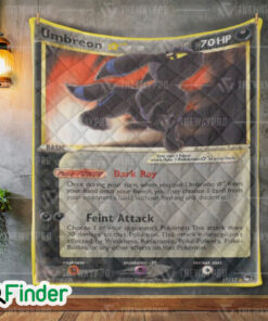 Umbreon Shiny Pokemon Trading Card Quilt Blanket 1
