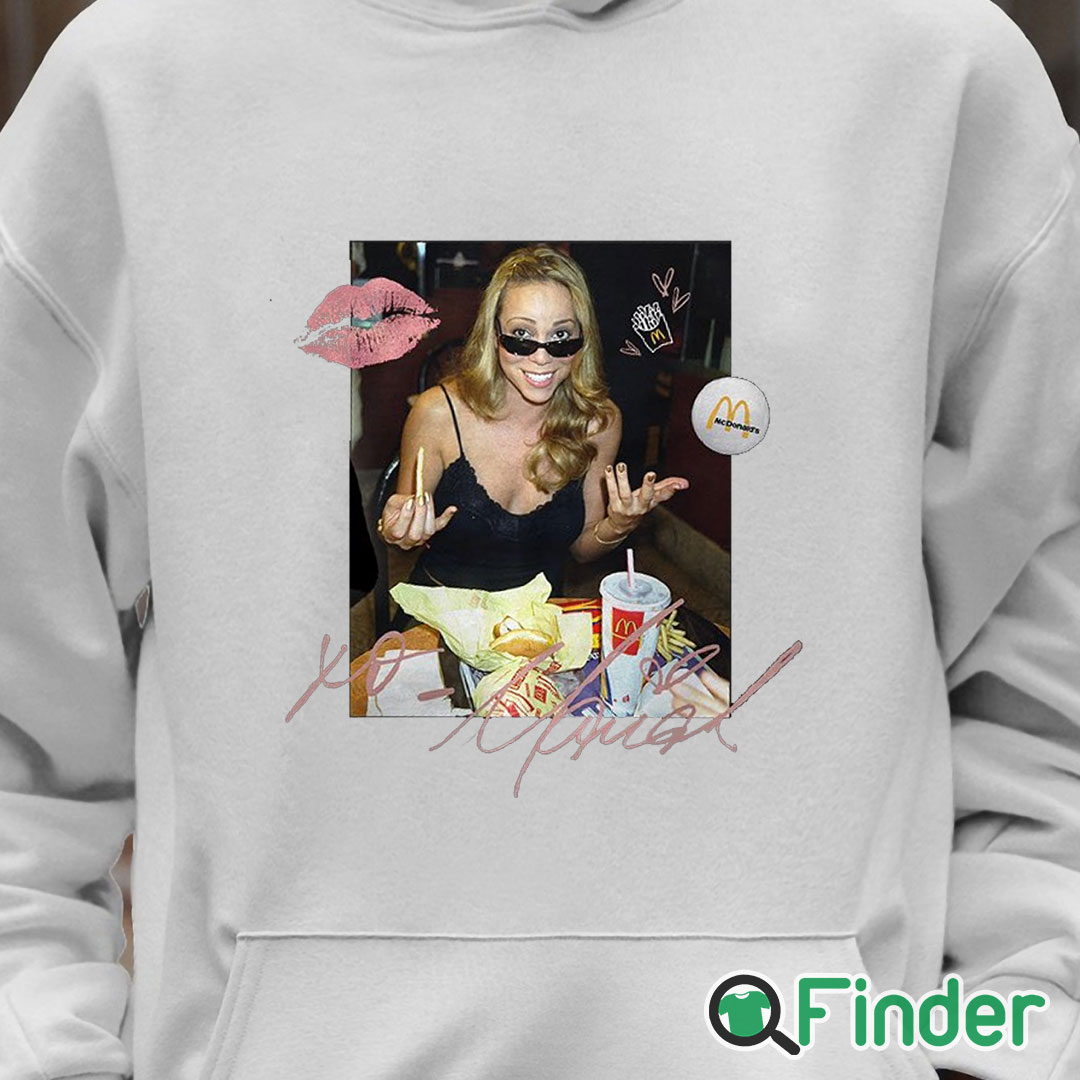 Unisex Hoodie Mariah Carey Mcdonalds T shirt Unisex Hoodie Mariah Carey Mcdonalds T shirt