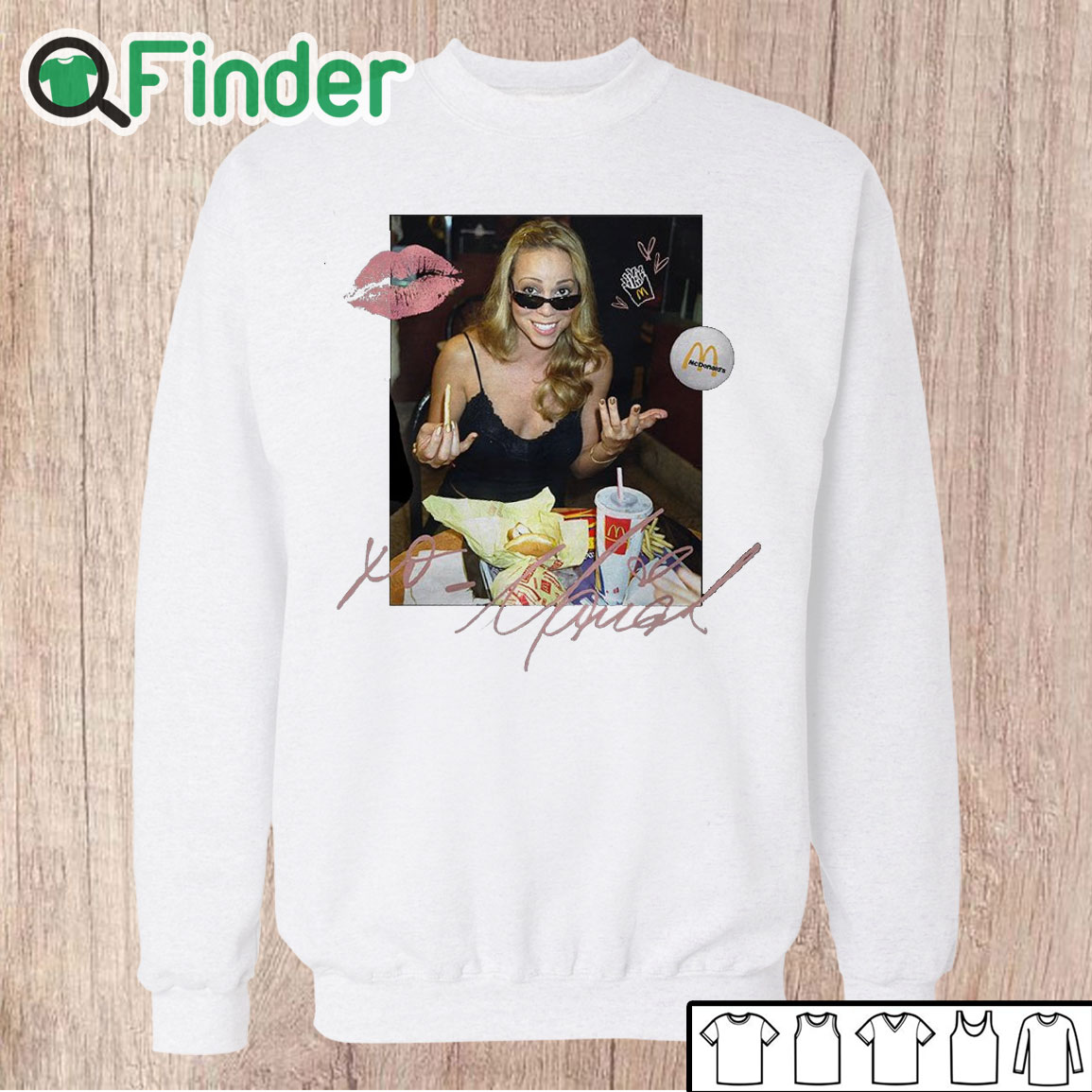 Unisex Sweatshirt Mariah Carey Mcdonalds T shirt Unisex Sweatshirt Mariah Carey Mcdonalds T shirt