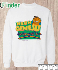 Unisex Sweatshirt Neon Genesis Evangelion Meets Garfield And Friends T Shirt