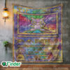 Ancient Mew Holo Pokemon Trading Card Quilt Blanket