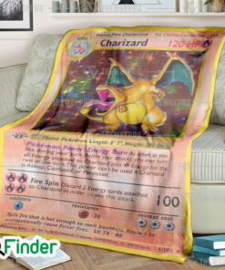Charizard Pokemon Trading Card Game Fleece Blanket