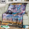 Lucario Pokemon Trading Cards Fleece Blanket