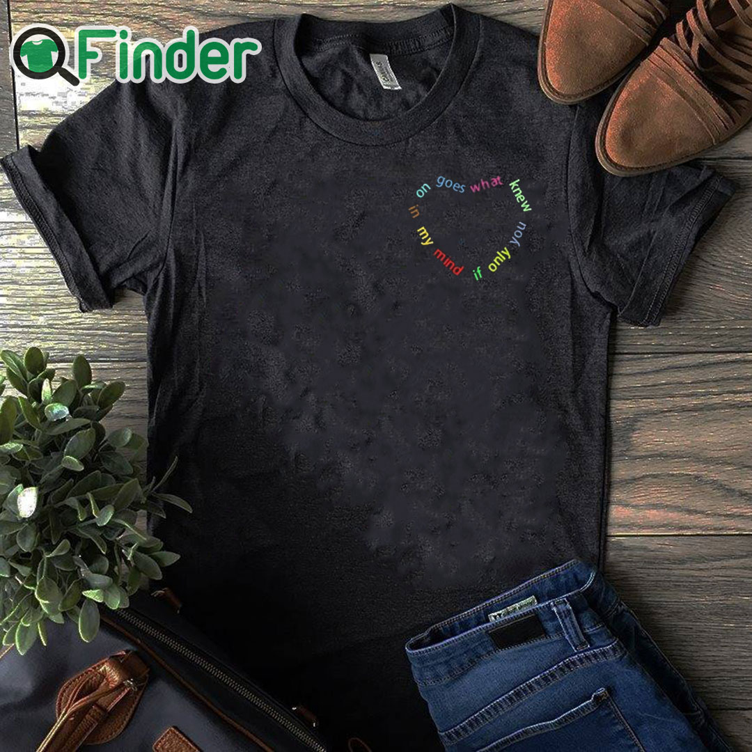 black T shirt If only you knew what goes on in my mind T shirt 1 black T shirt If only you knew what goes on in my mind T shirt 1