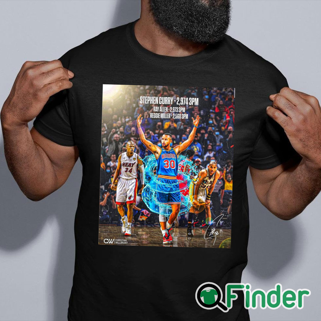 black shirt Stephen Curry record breaker history maker T shirt black shirt Stephen Curry record breaker history maker T shirt