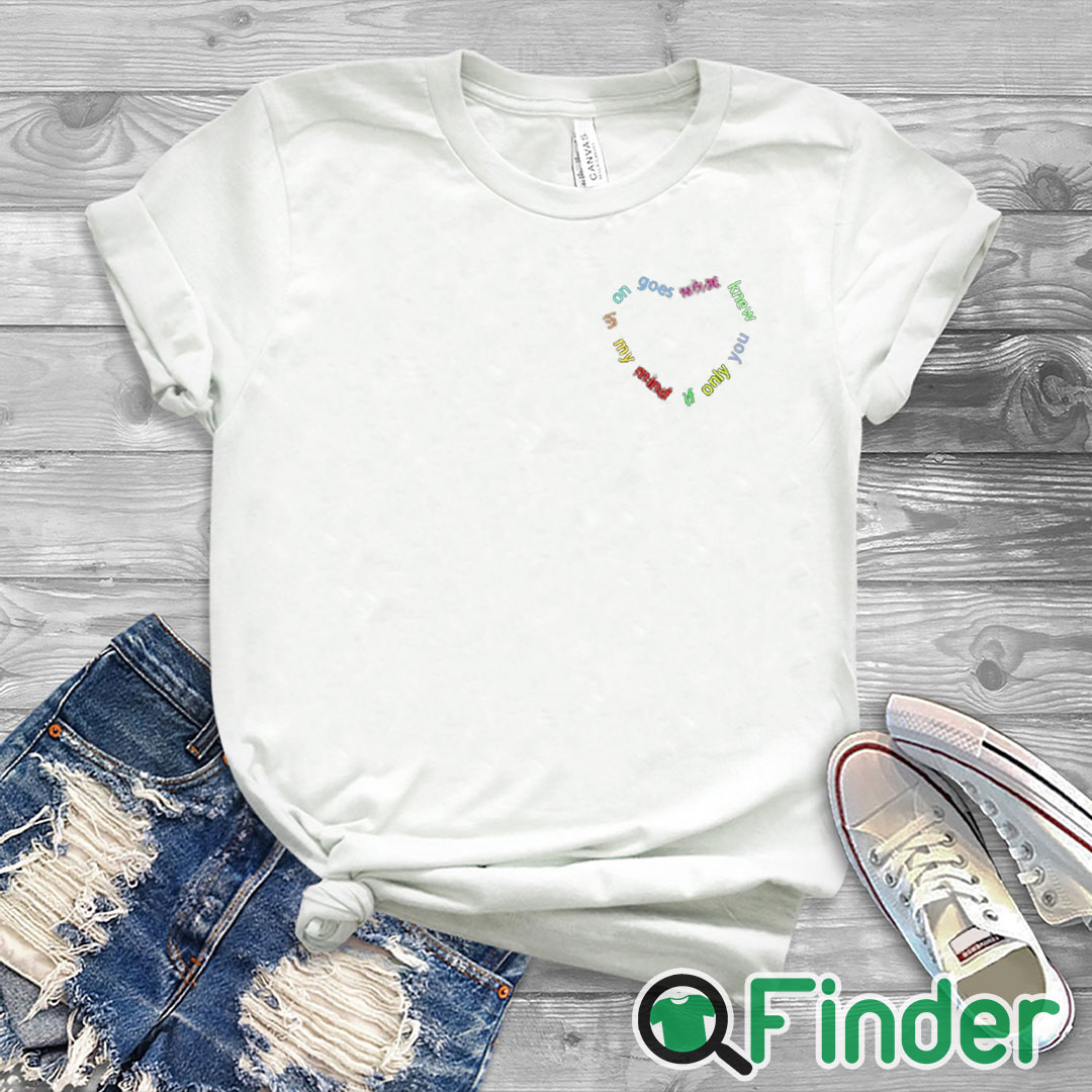 white T shirt If only you knew what goes on in my mind T shirt 1 white T shirt If only you knew what goes on in my mind T shirt 1