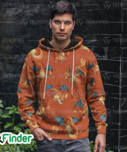 Anime Pokemon Charizard pokemon starter fire type of Kanto 3D Hoodie 2
