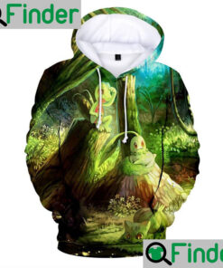 Bulbasaur Chikorita Treecko pokemon starter Grass Type in gen 123 Hoodie
