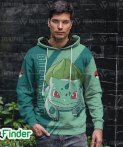 Bulbasaur Pokemon starter grass type of Kanto 3d Hoodie
