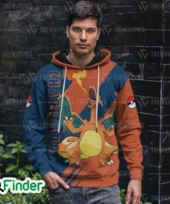 Charizard pokemon starter fire type of Kanto 3D Hoodie 2
