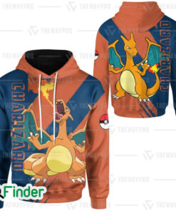 Charizard pokemon starter fire type of Kanto 3D Hoodie