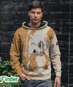 Cubone pokemon ground type of Kanto 3D hoodie 2