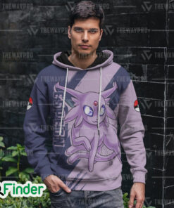 Espeon pokemon psychic type eevee evolution 3D hoodie 2