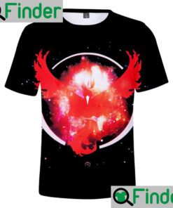 Legendary bird Moltres team Valor pokemon Go logo Shirt