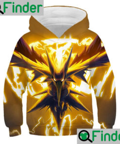 Legendary bird Zapdos Pokemon GO Team Instinct Hoodie