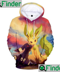 Pokemon Eevee evolution Umbreon Leafeon unisex Hoodie