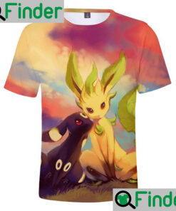 Pokemon Eevee evolution Umbreon Leafeon unisex Shirt