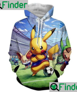 Pokemon Pikachu Football unisex Hoodie for fans