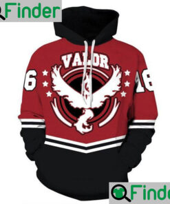 Team valor pokemon go logo unisex hoodie