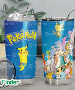 Anime Pokemon Pokedex Kanto Custom Tumbler