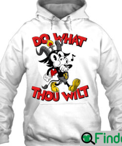 Do What Thou Wilt Baphomet 30S Cartoon Occult Hoodie