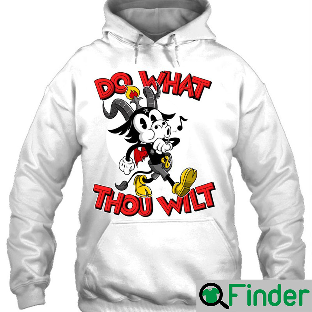 Do What Thou Wilt Baphomet 30S Cartoon Occult Hoodie Do What Thou Wilt Baphomet 30S Cartoon Occult Hoodie