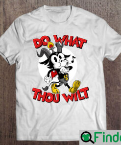 Do What Thou Wilt Baphomet 30S Cartoon Occult Shirt