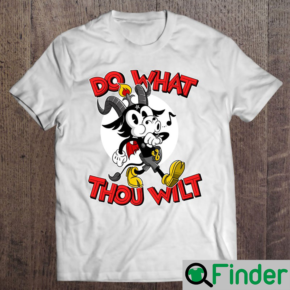 Do What Thou Wilt Baphomet 30S Cartoon Occult Shirt Do What Thou Wilt Baphomet 30S Cartoon Occult Shirt