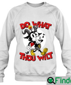 Do What Thou Wilt Baphomet 30S Cartoon Occult Sweatshirt