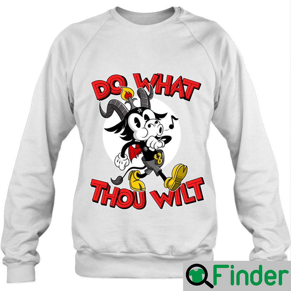Do What Thou Wilt Baphomet 30S Cartoon Occult Sweatshirt Do What Thou Wilt Baphomet 30S Cartoon Occult Sweatshirt