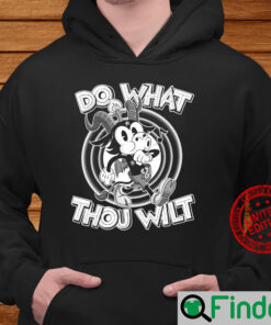 Do What Thou Wilt Satanic Baphomet 30s Cartoon Occult Hoodie