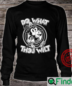 Do What Thou Wilt Satanic Baphomet 30s Cartoon Occult Long Sleeve